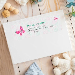 Étiquette de retour pour Baby Shower Our Lovely On