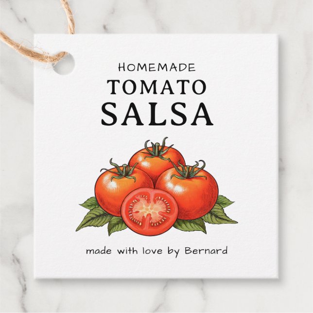 étiquette de salsa de tomate (Devant)