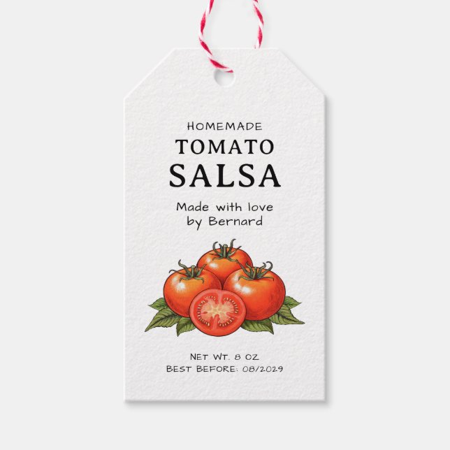 Étiquette de Salsa de Tomate (Devant)