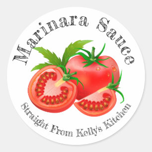 Étiquette de sauce marinara pour entreprise de mis