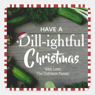 Étiquette de saucisses de Noël maison