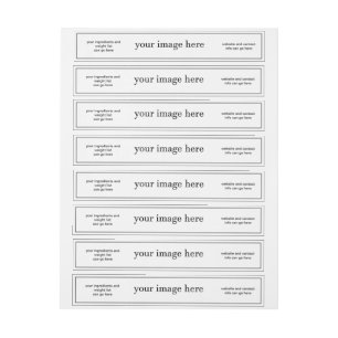 Étiquette de savon à longue enveloppe de Modèle bl