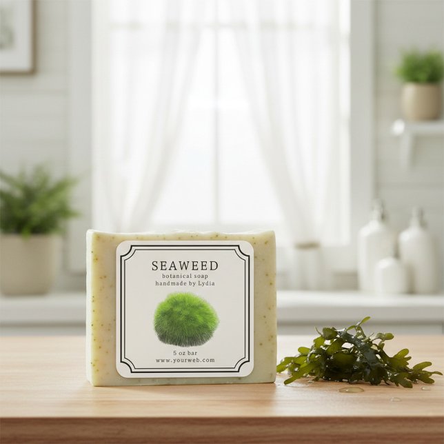 Étiquette de savon artisanal aux algues (Créateur téléchargé)