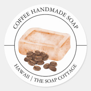 Étiquette de savon café