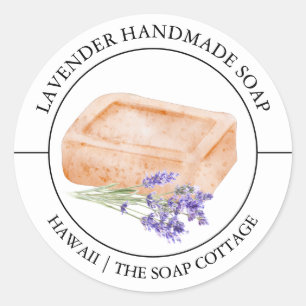 Étiquette de savon de lavande