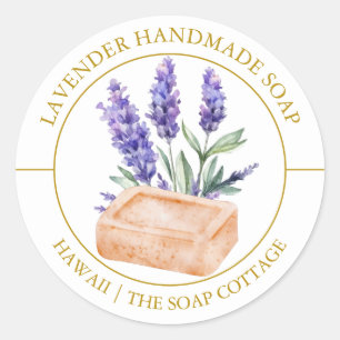 Étiquette de savon de lavande