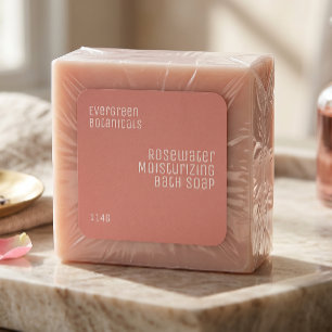 étiquette de savon de produit de beauté minimalist