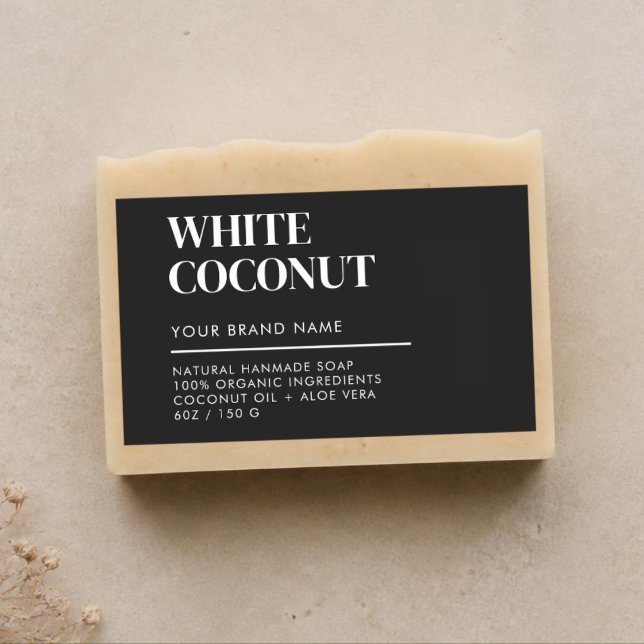 Étiquette de savon d'emballage de produit moderne (Créateur téléchargé)