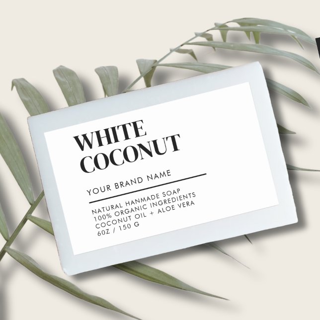 Étiquette de savon d'emballage de produit moderne (Créateur téléchargé)