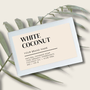 Étiquette de savon d'emballage de produit moderne