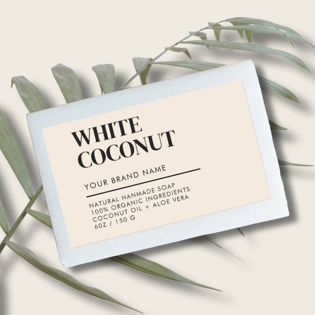 Étiquette de savon d'emballage de produit moderne (Créateur téléchargé)