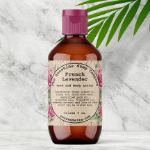 Étiquette de savon floral vintage Shabby Chic pour