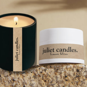 Étiquette de sceau à tamper-Proof Kraft à bougie m