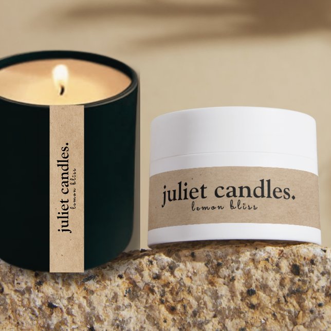 Étiquette de sceau à tamper-Proof Kraft à bougie m (Créateur téléchargé)