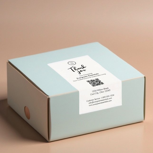 Étiquette de sceau minimaliste personnalisé (Créateur téléchargé)