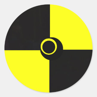 Étiquette de sécurité de danger noir et jaune