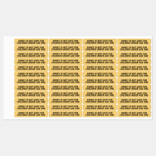 Étiquette de sécurité jaune d'avertissement pour n