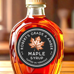 Étiquette de sirop d'érable