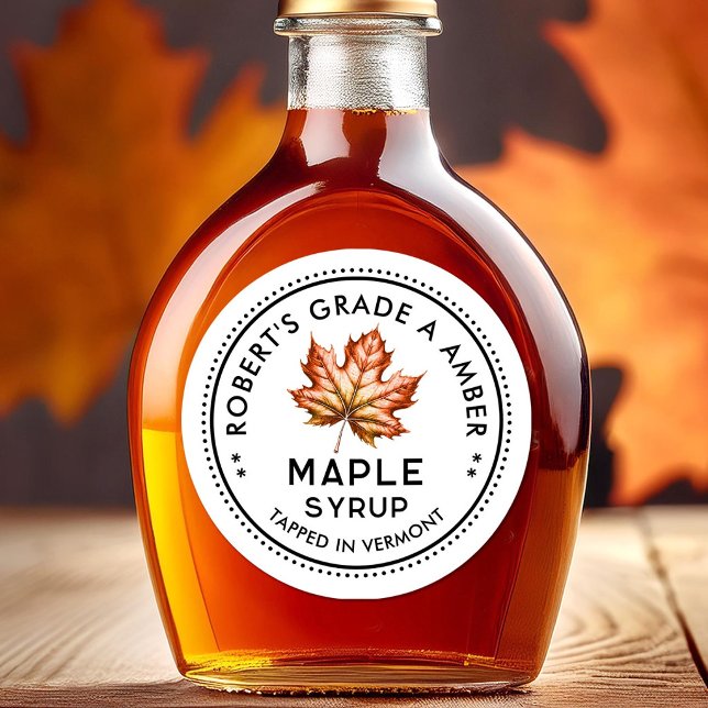 Étiquette de sirop d'érable (Créateur téléchargé)
