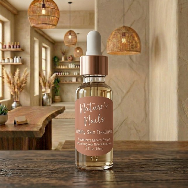 Étiquette de soins après-vente pour peau en terrac (Créateur téléchargé)
