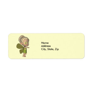 Étiquette de Strangeling Addess de papillon de
