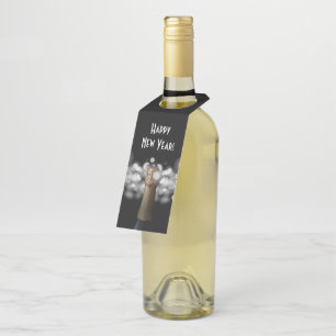 Étiquette de suspension de bouteille Champagne Noi
