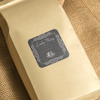 étiquette de thé noir personnalisé vintage