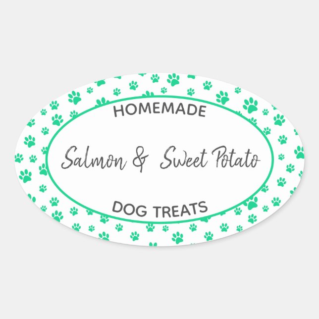 Étiquette de traitement de chien fait maison (Devant)