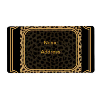 Étiquette de transport Leopard