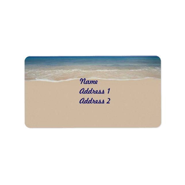 Étiquette de vacances (Devant)