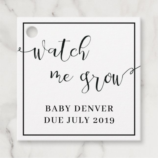 Étiquette de veille de croissance Plante Favoriser (Devant)