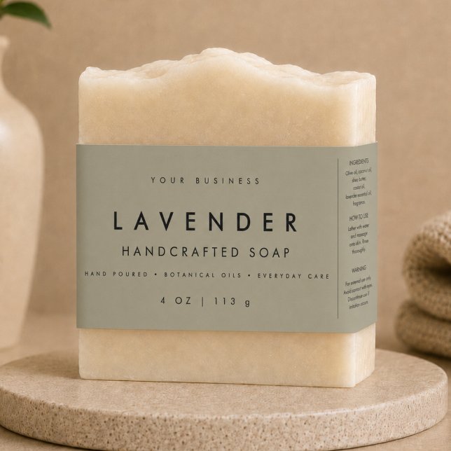 Étiquette de Ventre de Savon d'Olive pour Petite E (Créateur téléchargé)