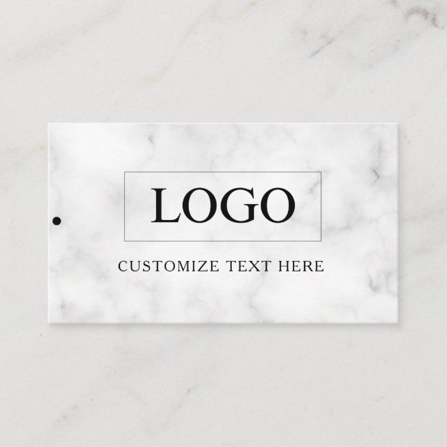 Étiquette de Vêtement de Logo d'Entreprise Minimal (Devant)