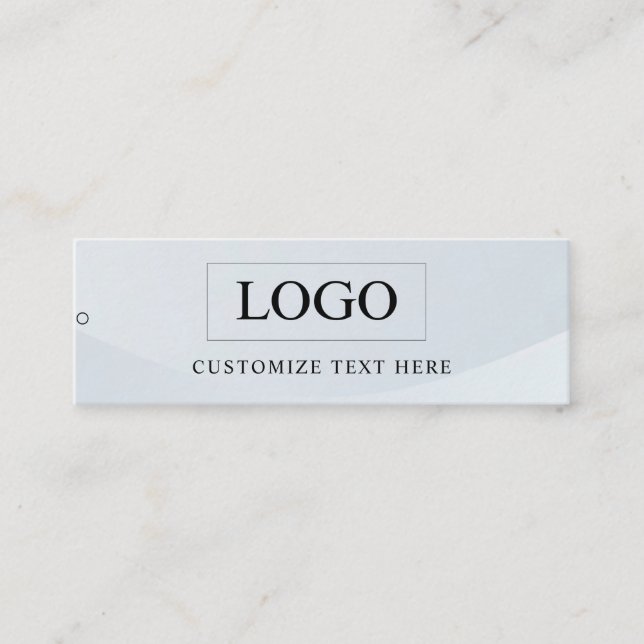 Étiquette de Vêtement de Logo d'Entreprise Minimal (Devant)