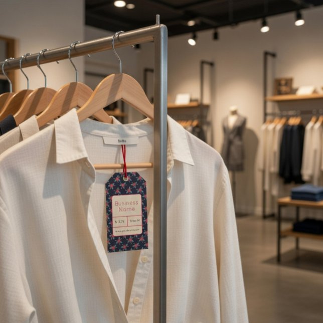 Étiquette de vêtements de la boutique florale (Créateur téléchargé)
