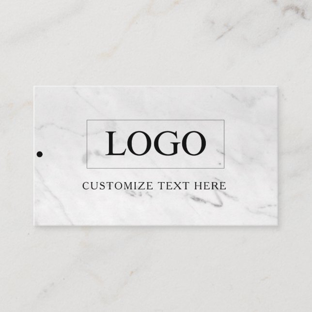 Étiquette de vêtements de logo d'entreprise minima (Devant)