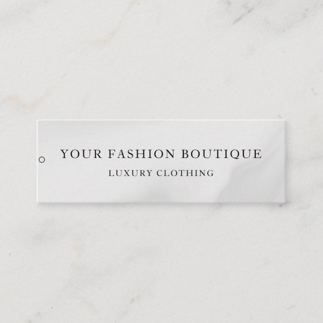 Étiquette de vêtements de logo d'entreprise minima (Devant)