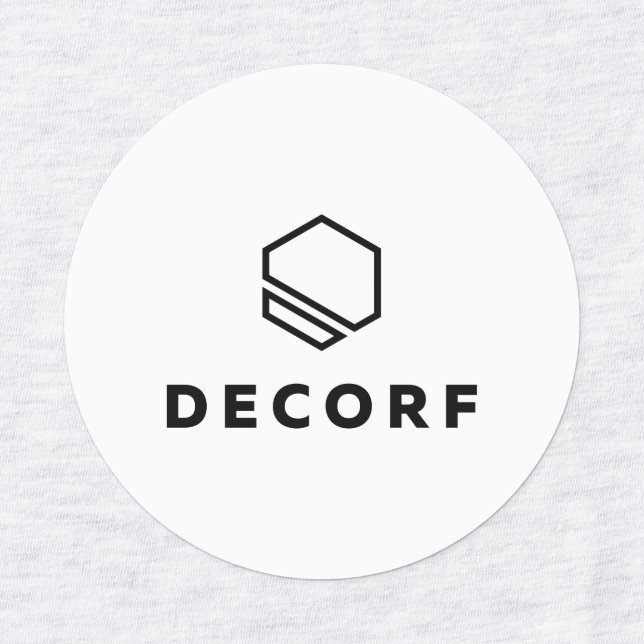 Étiquette de vêtements en petit cercle (Design 1)