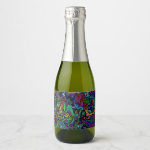 Étiquette de vin de fonte du cerveau
