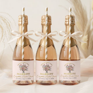 Étiquette de vin de mariage miniature Fresh Off th