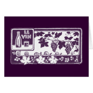 Étiquette de vin français vintage   Vignoble rusti