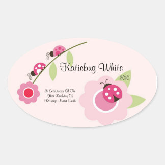 Étiquette de vin Ladybug