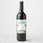 Étiquette de vin Las Vegas Bachelorette<br><div class="desc">Ces étiquettes de vin de Las Vegas sont l'accessoire cadeau parfait pour vos filles voyage ou bachelorette!</div>