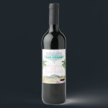 Étiquette de vin Las Vegas Bachelorette<br><div class="desc">Ces étiquettes de vin de Las Vegas sont l'accessoire cadeau parfait pour vos filles voyage ou bachelorette!</div>