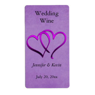 Étiquette de vin mariage