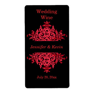 Étiquette de vin mariage