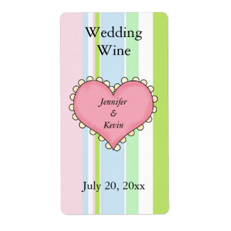 Étiquette de vin mariage