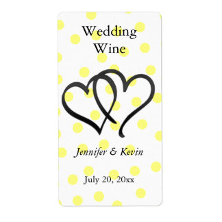 Étiquette de vin mariage