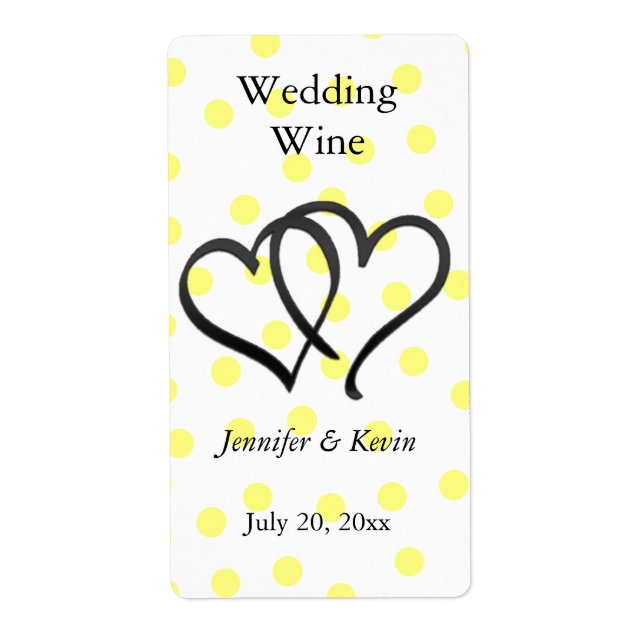 Étiquette de vin mariage (Devant)