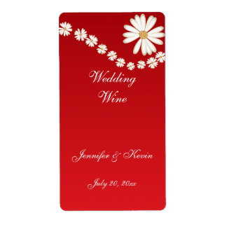 Étiquette de vin mariage